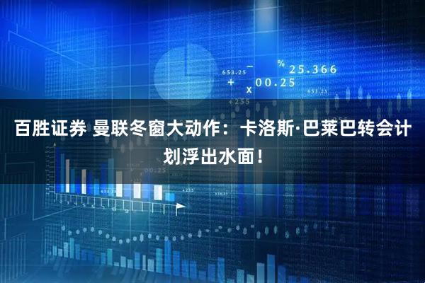 百胜证券 曼联冬窗大动作：卡洛斯·巴莱巴转会计划浮出水面！