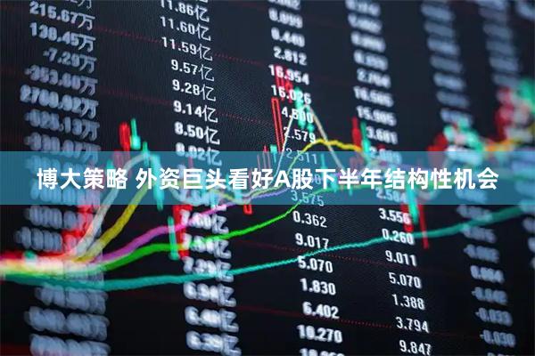 博大策略 外资巨头看好A股下半年结构性机会